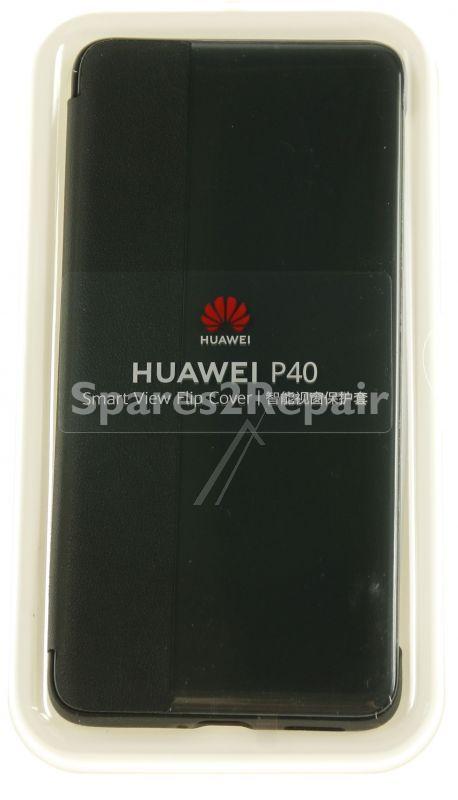 Huawei Leather Bag Gsm - 51993703 Huawei Smart View Flip Cover P40 Black