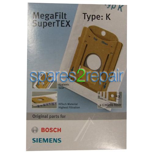 Vacuum Cleaner Bags - Bbz41fk Type K 00468265 Vacuum Cleaner Bag [Bosch Siemens]