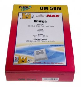 Filterclean Vacuum Cleaner Bags - Om50m Fl0019-k Micromax Dust Bags: 4+1+1