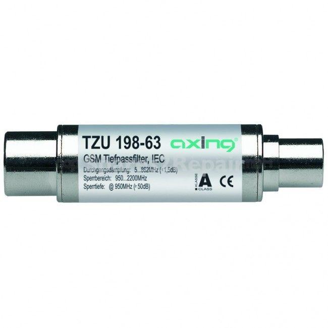 Axing Trap Filter Antenna - Tzu 198-63 Gsm-tiefpassfilter, Iec-anschlusse, 5-862 Mhz Suitable For Axing