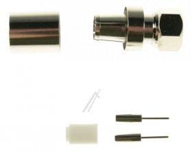 Axing F-plug - Cfs 7-00 F Crimp Connection For Cables With 7.5 Mm Dielectric Diameter