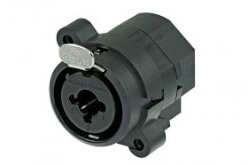 Neutrik Xlr Socket - 3-polige Xlr Einbaubuchse Kombiniert Mit 6.35 Mm Klinkenbuch