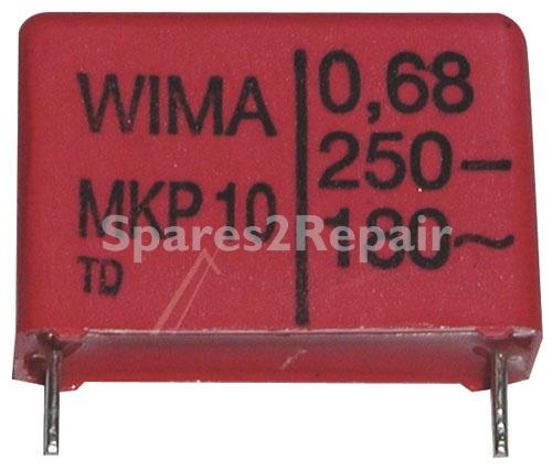 Wima Pulse Capacitors - 0 68uf-250v Mkp1f036805f00mssd Mkp10 Impulse Capacitor Rm22 5