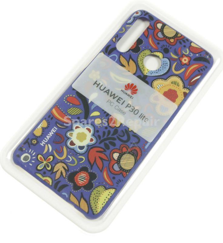 Huawei Leather Bag Gsm - 51993074 Huawei P30 Lite - Pc Case Floral Blue
