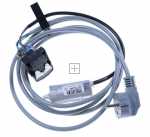 Mains Power Lead - 81694310 Cable Red With Capacitor And Klipson Tgi2 200nf Eu