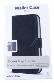 Mobilize Leather Bag Gsm - 29615 Mobilize Classic Gelly Wallet Book Cover For Honor Magic6 Lite Black