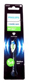 Philips Tooth Brush - 881606488010 Hx6064-88 Sonicare W2 Optimal White Brush Head Standard Black 4 Pieces