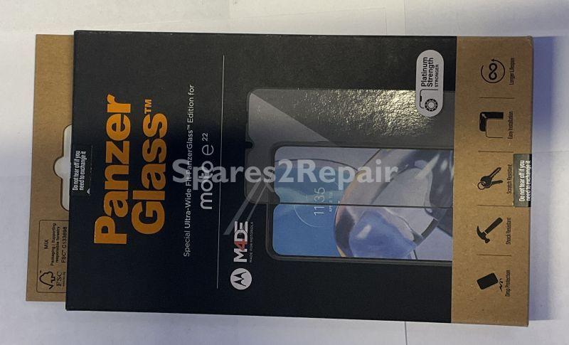 Panzerglass Display Protective Plastic Film - 6570 Panzerglass Screen Protector Motorola Moto E22 | Ultra-wide Fit
