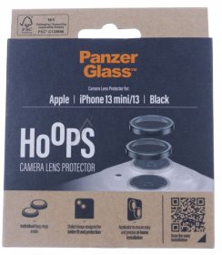 Panzerglass Display Protective Film - 1142 Panzerglass Hoops Camera Lens Protector Iphone 13 Mini | 13 | Black