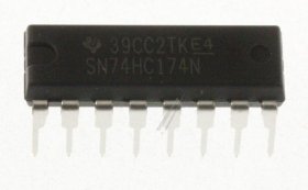 Texas Instruments Operational Amplifier Ic - Sn74hc174n Ic Flipflop Dip-16