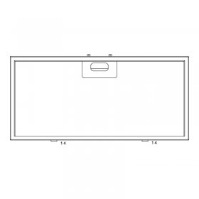 Grease Filter - 140218738015 Fat Filter Lower 432x202x4 2 [Electrolux Aeg]