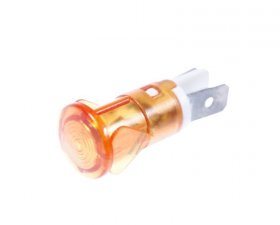 Compatible Filament Lamp - Pilot Lamp Yellow 12mm 2 Connections No Lead