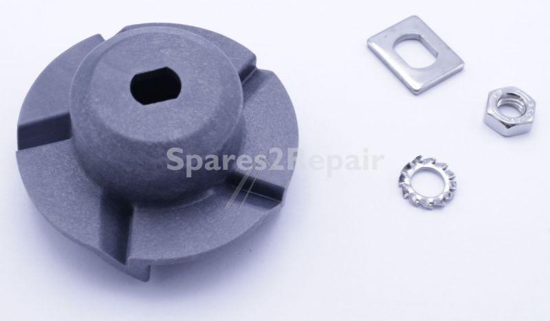 Turntable Coupler - Kw714763 Coupler (incl Nuts-washers) Bowl [Delonghi]