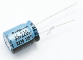 Rubycon Radialelectrolytics 130 Degree - 220uf-35v Capacitor 130° Radial 10x12,5mm Impedance