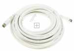 Com White Sat Connecting Cable - F-anschlusskabel 7,5m Class A Gerade Weiss