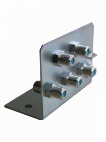 Wisi Ground Bracket - Nb 05 Erdungswinkel, 5-fach, 1 StÜck, 5 AnschlÜsse, F-technik