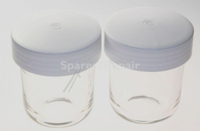 Containers - Kw697736 Glass Storage Jar - 2 Pk [Delonghi]
