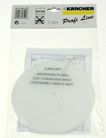 Karcher Vacuum Cleaner Filter - 6 904-097 0 Microfilter Safety *5 11-01-99 Pro