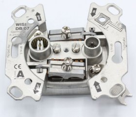 Wisi Aerial Outlet Sockets - Db 07 Suitable For Universal Antennendose, Durchgangsdose, 14 Db, 1 Stuck, 5...