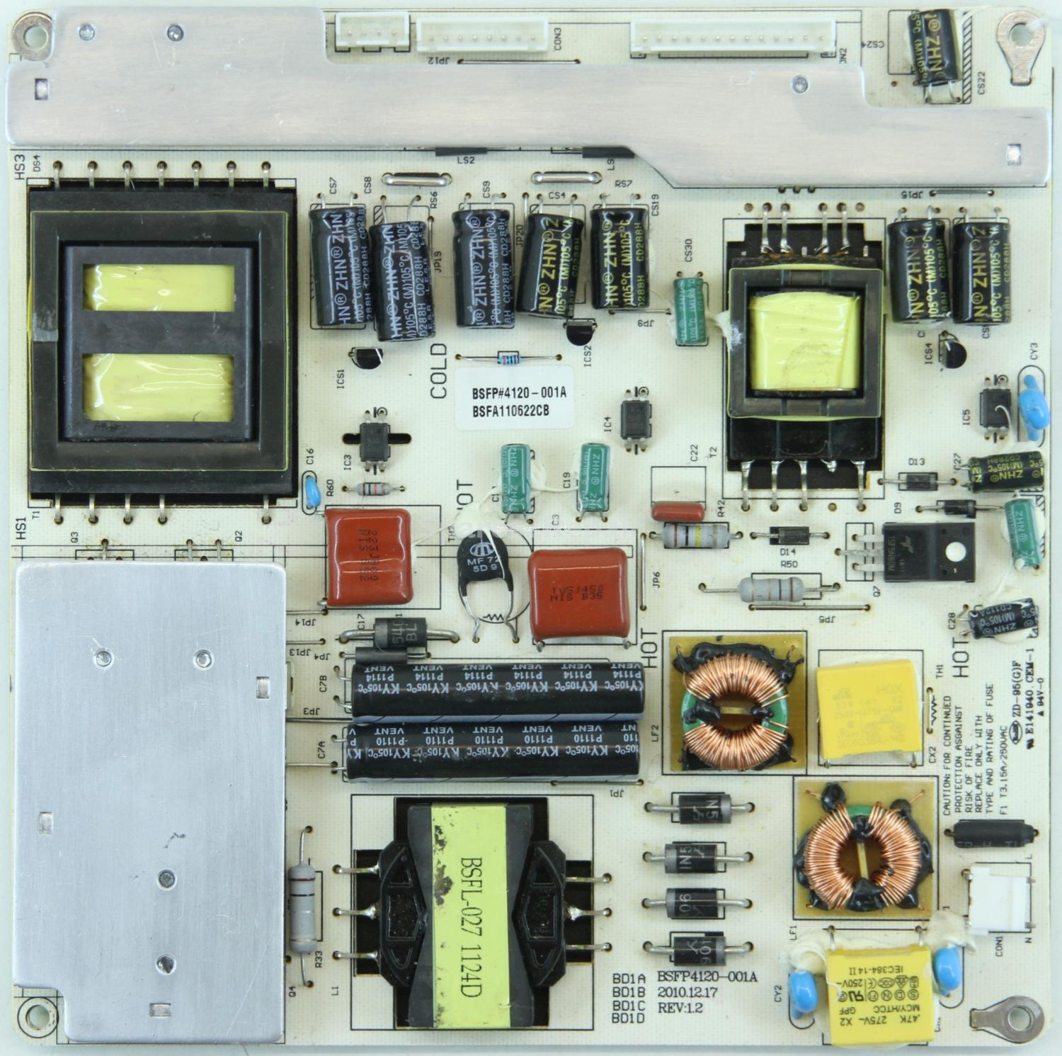 Baird TE-40LEDAL - PSU - BSFP4120-001A - REV:1.2