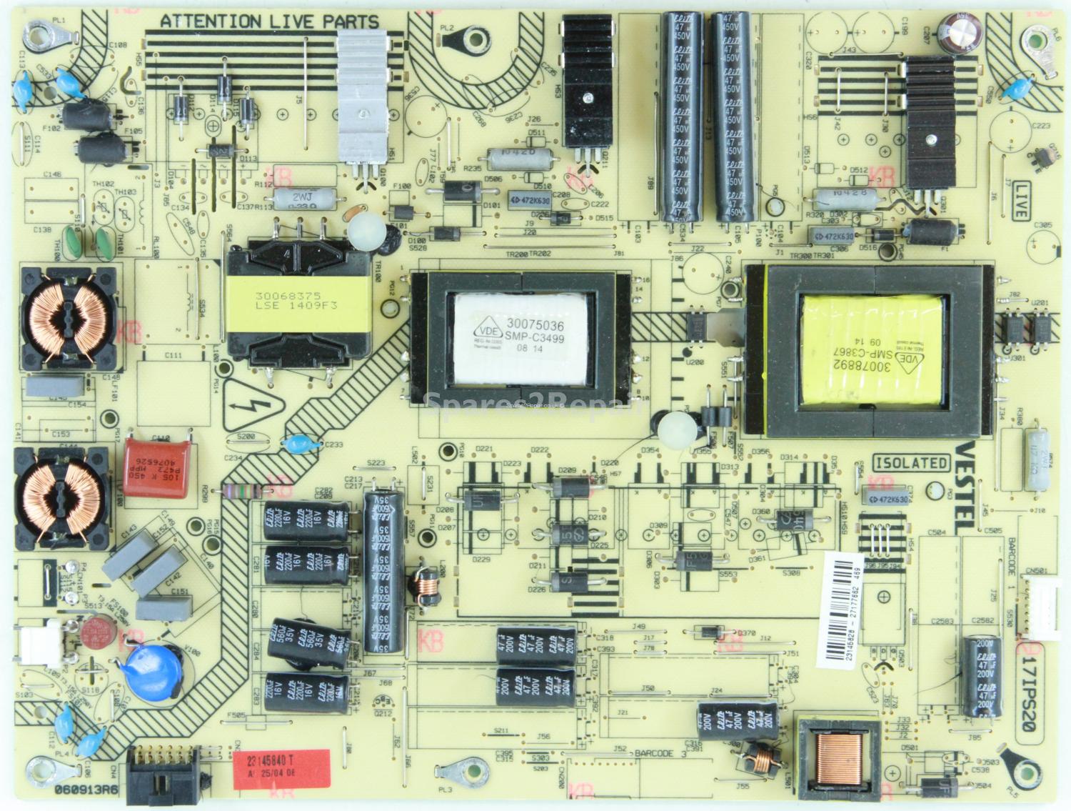 Finlux 40FBD274B-T - Power Supply - 23145828- 17IPS20 - 060913R6