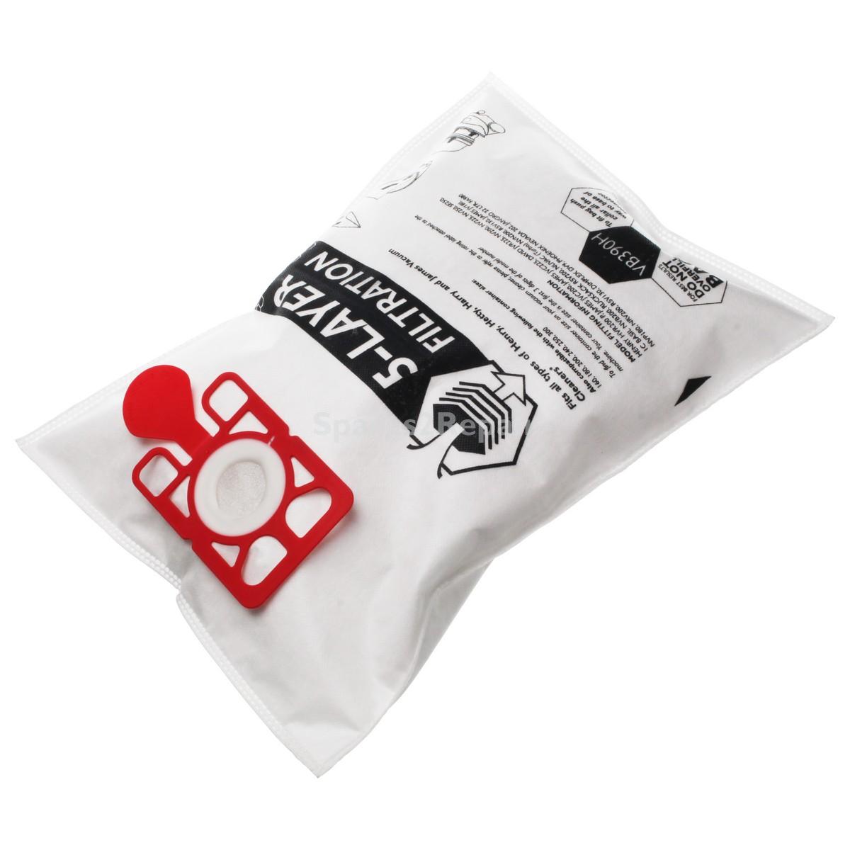 Compatible VB390H10P for Numatic 'NVM-1CH' Henry Series Plain Polybag SMS Bags (Pack of 10)