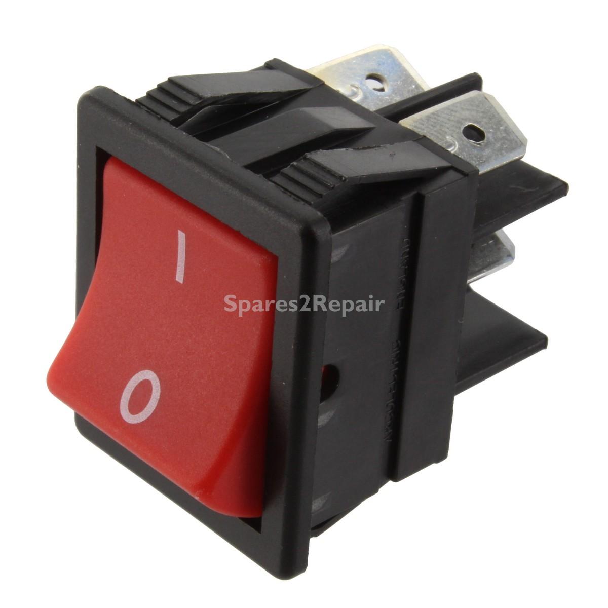 Compatible for Numatic Basil, Edward, Henry, Henry Plus, James Type Red Rocker On / Off Switch