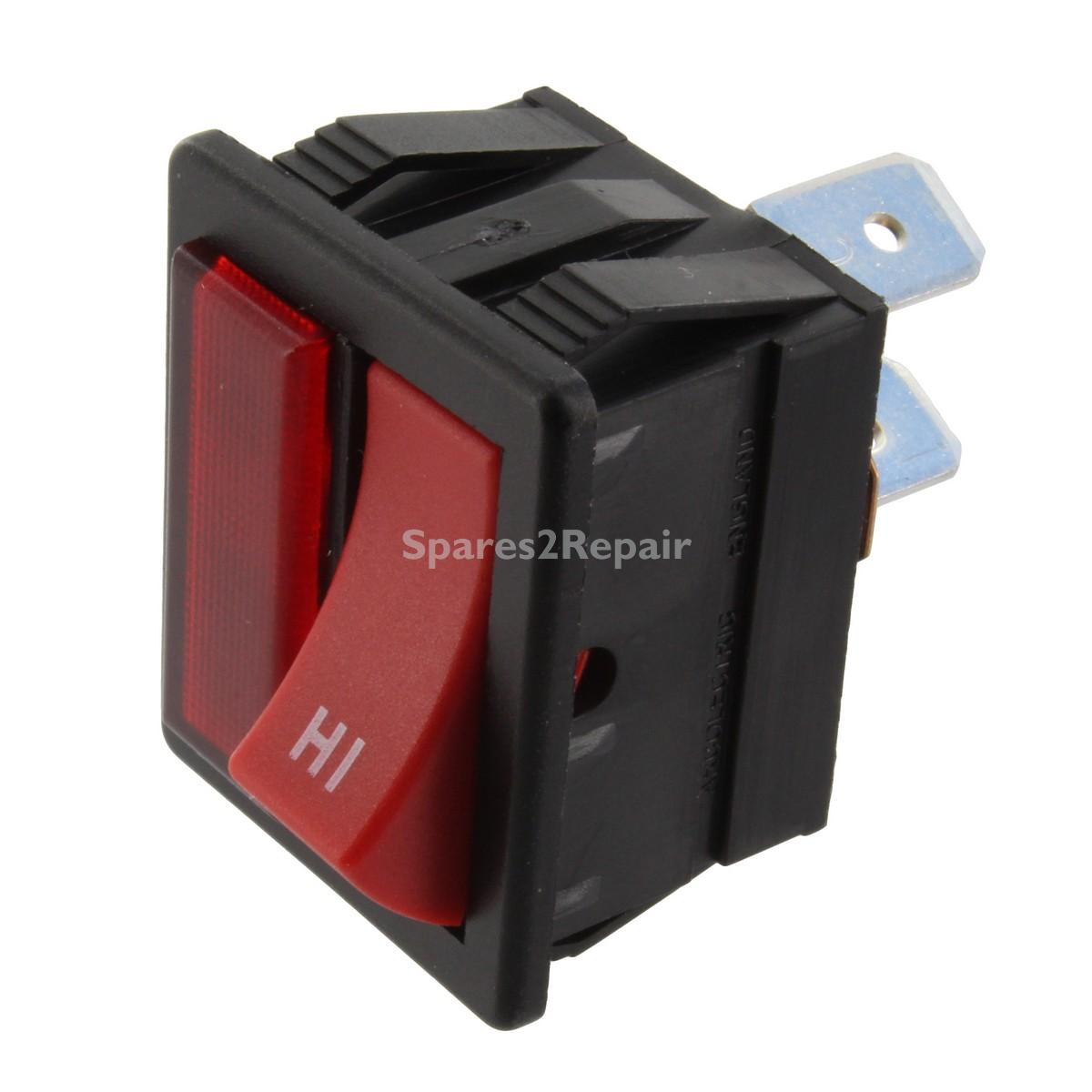 Compatible for Numatic Henry HVR200A Autosave Series Hi-Lo Momentary Red Switch Assembly