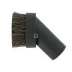 Universal Black Plastic Horsehair Round Dusting Brush (32mm)