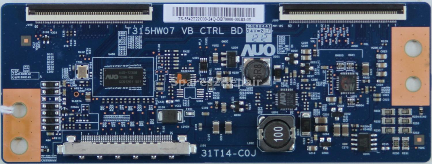 Panasonic TX-L42U5B - T-Con - 55.42T22.C03 - 31T14-C0J - T315HW07 VB CTRL BD
