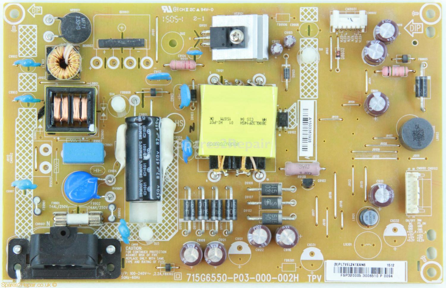 Philips 32PHH4100 - PSU - 715G6550-P03-000-002H - PLTVEL241XAN6