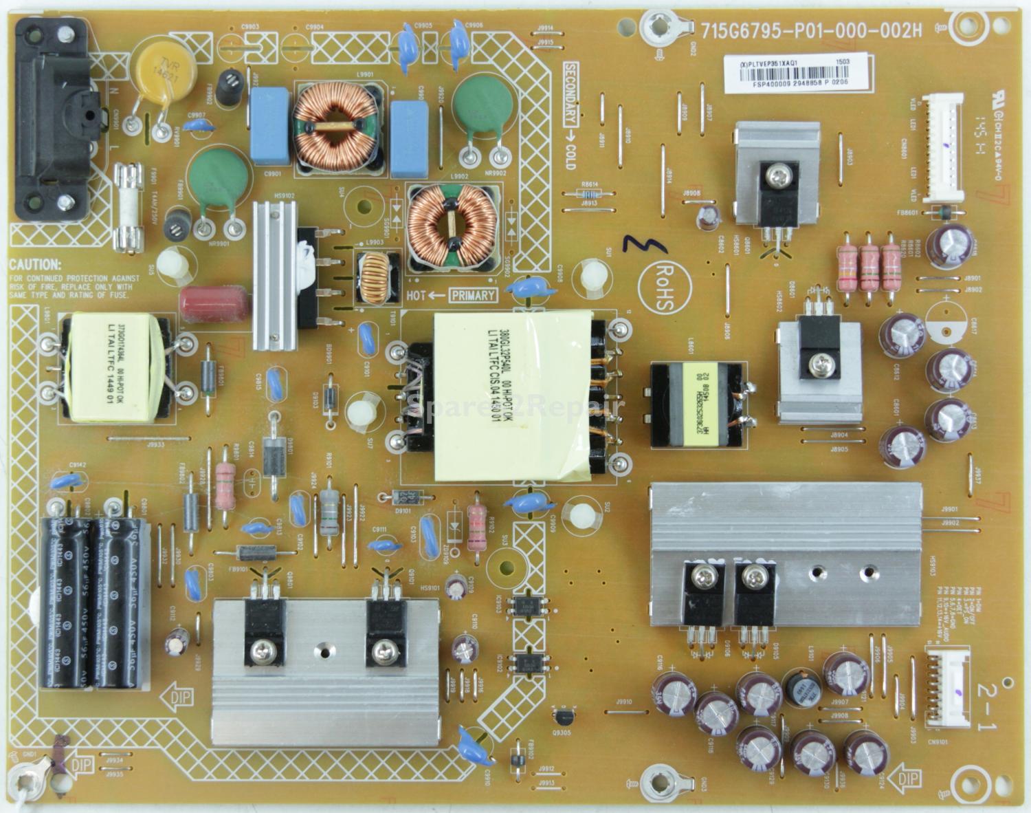 Sharp LC-40LD271K - PSU - 715G6795-P01-000-002H - PLTVEP351XAQ1