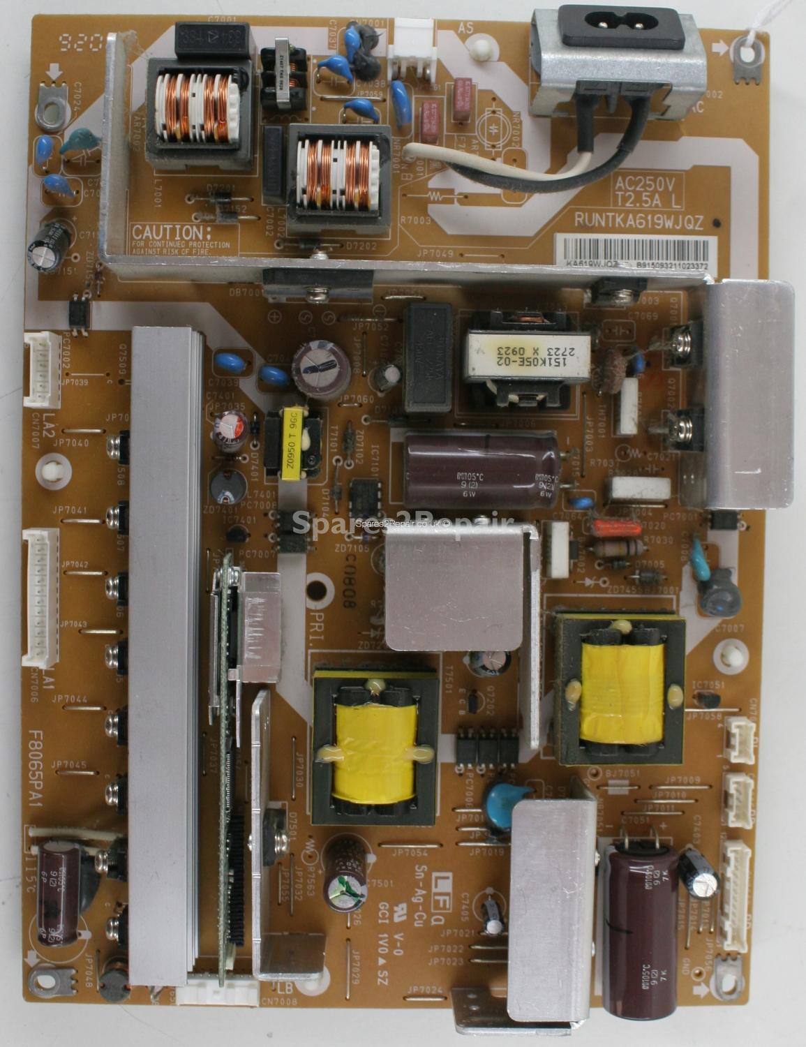Sharp LC-32LE600E - PSU - RUNTKA619WJQZ - KA619WJQZ - F8065PA1