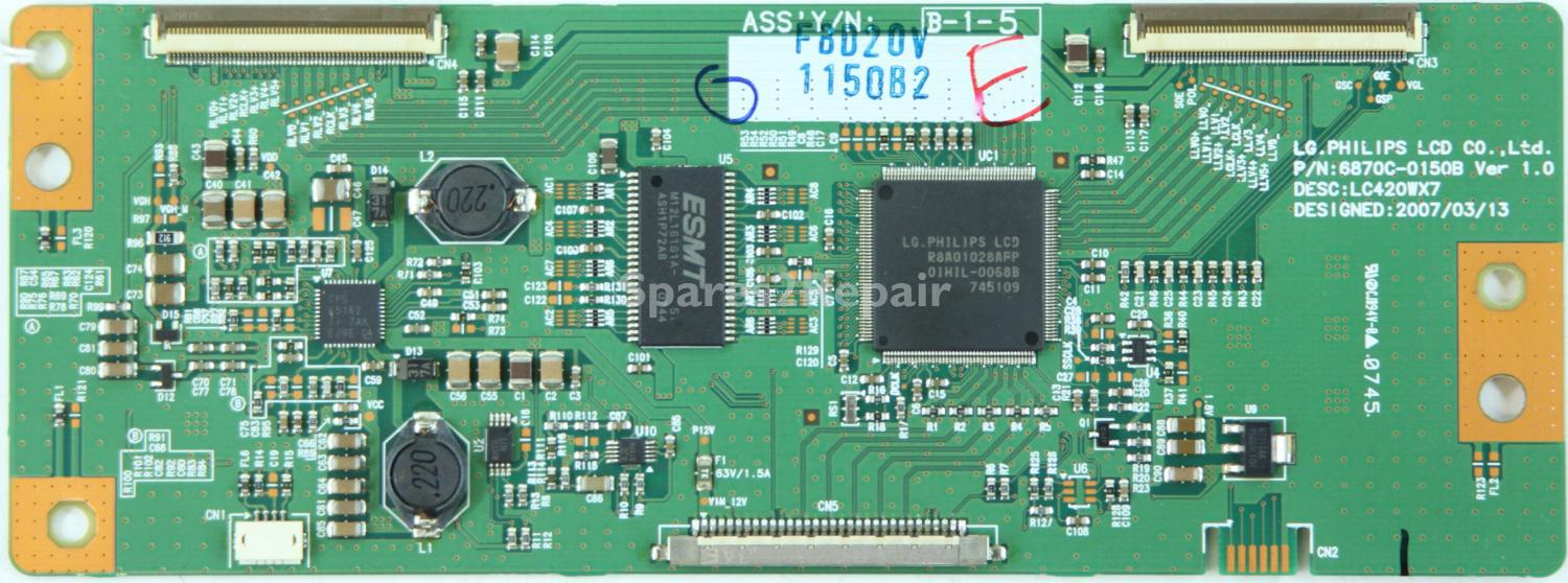 Toshiba 42AV505D - LVDS - 6871L-1150B - 6870C-0150B Ver 1.0 - LC420WX7
